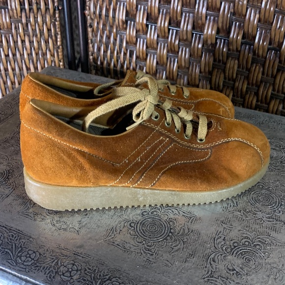 Vintage Pinwheels Suede Shoes Size 6.5 - Picture 3 of 7